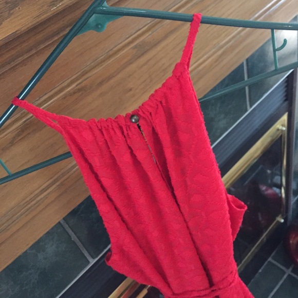 Red Handkerchief Summer Dress - Picture 4 of 4